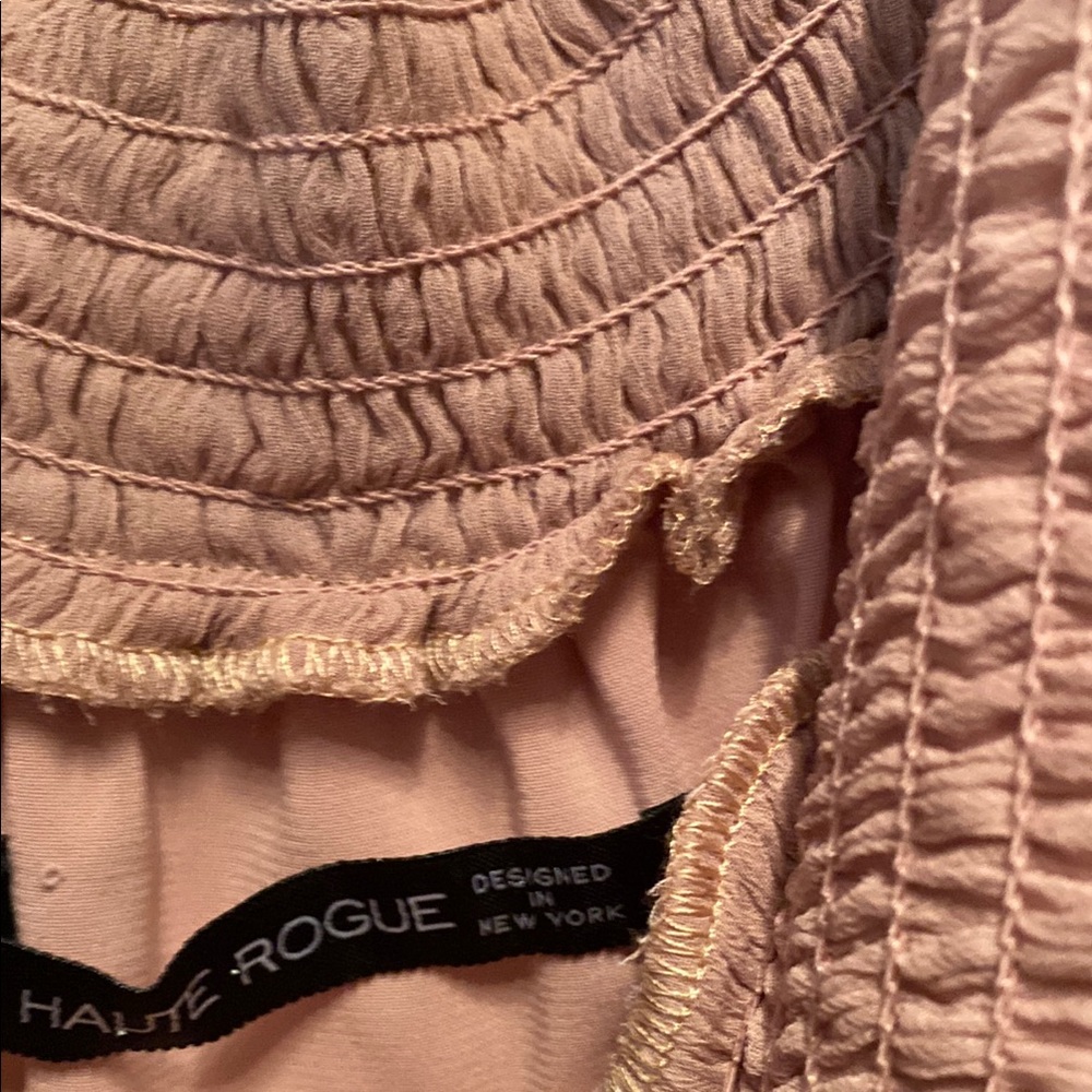 Haute Rogue Blush Ruffle Dress - Picture 2 of 4